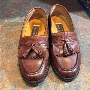 Johnston & Murphy size 7M Chestnut Leather Tassel Loafers Men